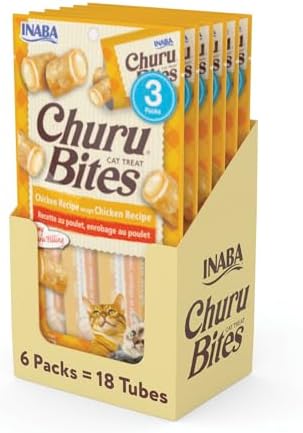 Churus For Cats INABA Churu Cat Treats, Grain-Free, Lickable