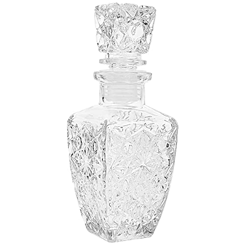 UPKOCH Transparente Whisky Karaffe 250ml - Dickwandige Glasflasche FüR Wein Und LiköR, Elegantes Design FüR Besseren Geschmack UPKOCH Transparente Whisky Karaffe 250ml - Dickwandige Glasflasche FüR Wein Und LiköR, Elegantes Design FüR Besseren Geschmack