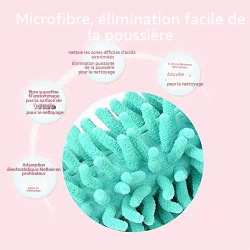Plumeau Poussiere Microfibre avec Tige télescopique pour éliminer la poussière