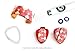 LUCY CLAY LC Disk 6 for Czextruder Pottery Ceramic Craft Polymer Clay Fondant Cake 9 Disks for extruder