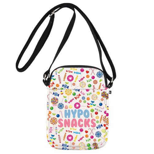 G2TUP Type 1 Diabetes Snack Crossbody Bag Hypo Snacks Gifts Emergency Snacks Kit Diabetes Insulin Shoulder Bag