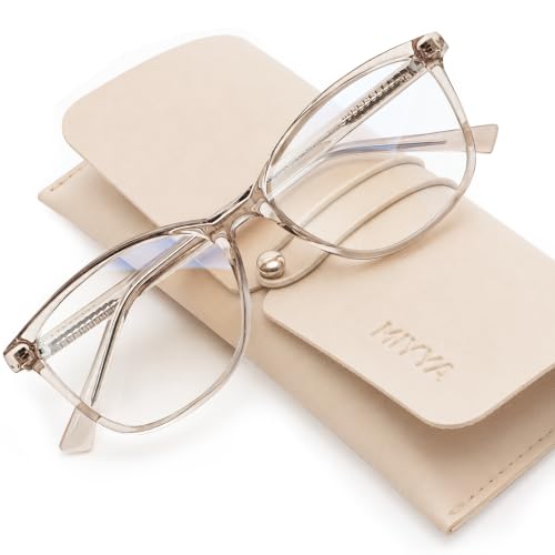 Image of miyya Blue Light Blocking Glasses for Women with Case, Anti Eyestrain UV Glare Computer, Gaming & Phone Eyeglasses