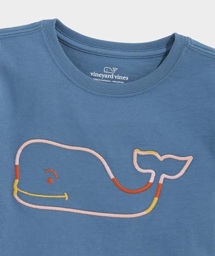 vineyard vines Girls' Whale Embroidery Short-Sleeve Tee3