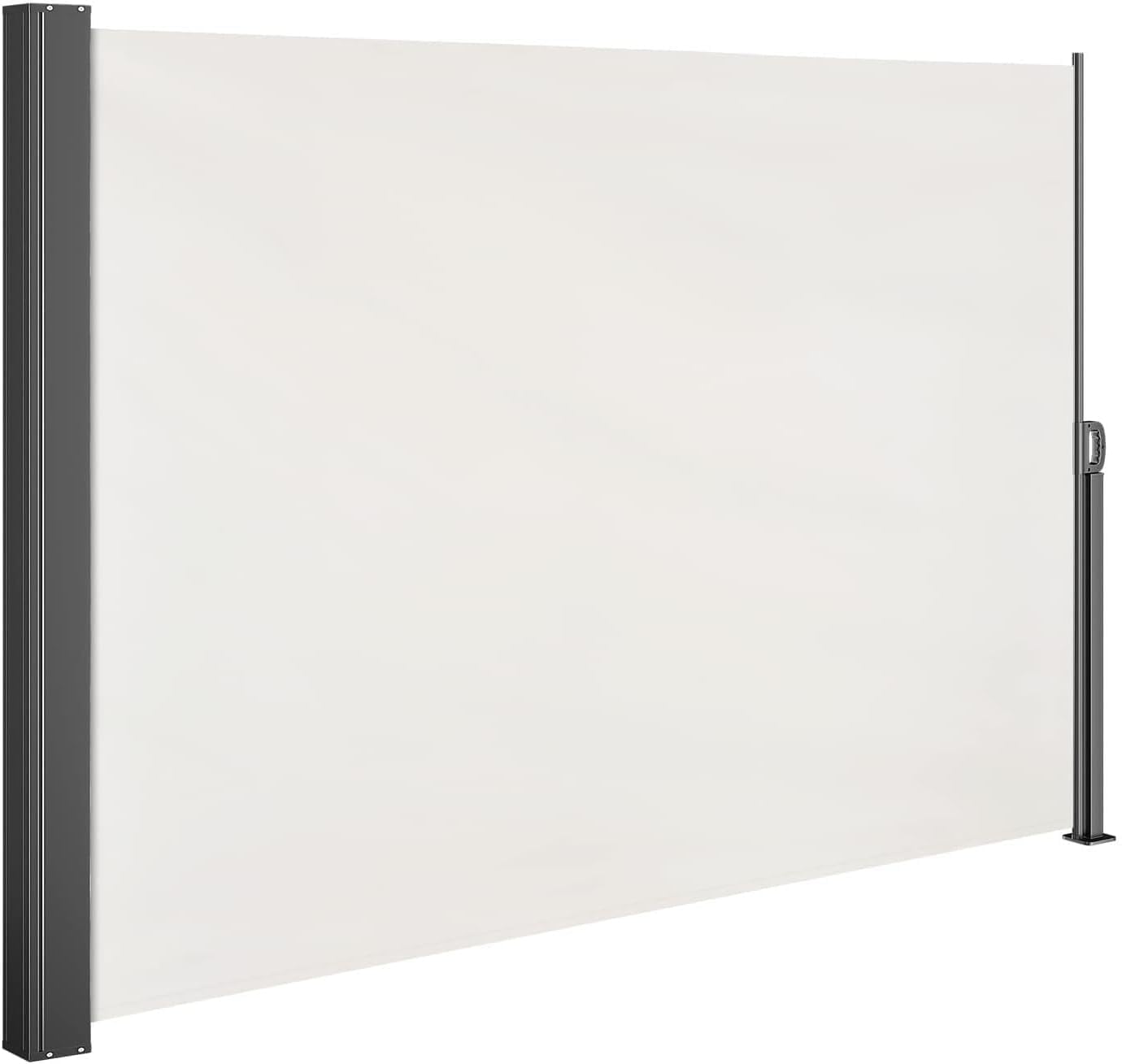 Casaria® Paravent extérieur rétractable 180x300cm Brise-Vue crème Auvent Opaque Store latéral Balcon Jardin