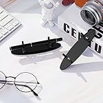 Chinco 2 Pieces Acrylic Pen Holder Display Stand, Makeup Brush Rack Organizer, Desk Pencil Wand Holder Showcase, Paintbrush Drying Rack for Home School Office (Black) - Image 5