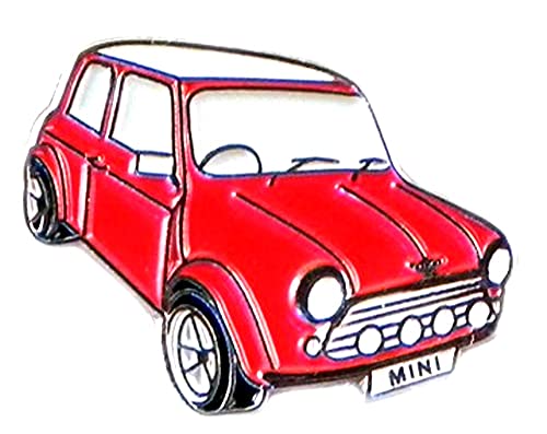 Preisvergleich Produktbild Anstecknadel, Metall, Email, Motiv Auto Mini, Rot