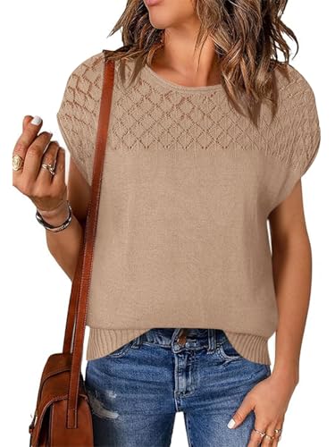 Tankaneo Damen Kurzarm Rundhals Top...