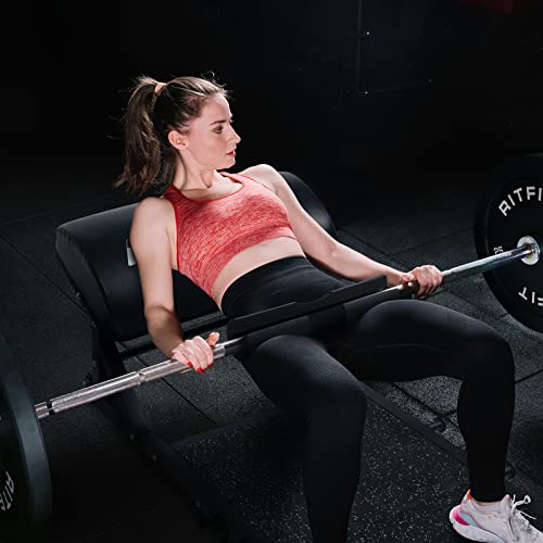 Ritfit Multi-Function Hip Thrust Machine Bench Platform Htm-800, 800Lbs Capacity Booty Workout Equipment With Thick Back Pad, Barbell Hip Thrust Cover And Band Pegs, For Glute Training Home Gym #TOP24