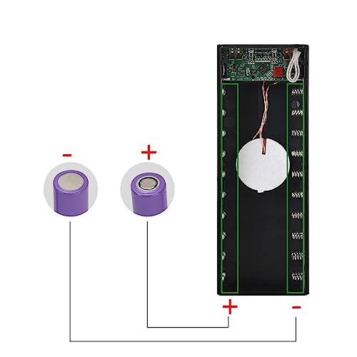Etui na powerbank, bezprzewodowe ładowanie szybkie ładowanie power bank DIY obudowa na baterię litową 16 x 18650