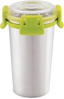 Magnus Stainless Steel Matte Klip Lock Tumbler with Lid - 350ml | Leak-Proof & Airtight Tumbler - Ideal for Travel, Offic... Price In India