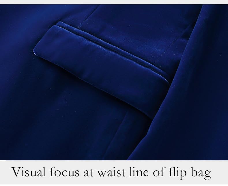 Men's Velvet Blazer Suit Shawl Lapel 1 Button Dress Tuxedo Dinner Prom Wedding Jacket Suits Slim Fit Sport Coats4