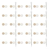 Puppengelenkverbinder Set, 15-teiliges Kit mit Holzscheiben und Eisenblechen für DIY Puppenreparatur, wasserdichte und rostfreie Stiftgelenke für Hobbyisten