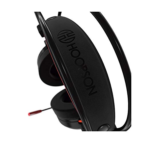 Headset Gamer P2 c/Microfone Cabo 2,40m Vermelho Hoopson