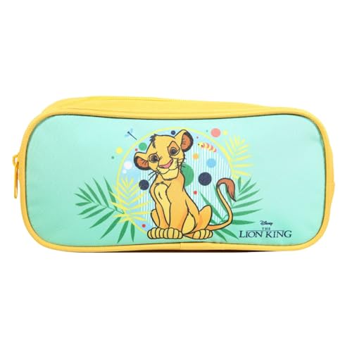 Bagtrotter Estuche Escolar Rectangular El Rey León Verde