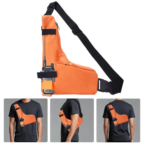 MANGEMA Radio Chest Harness Shoulder Holster Vest for Walkie Talkie holder Front Pack Radios Pouch with Front Pouches for Police Firefighter Rescue Essentials by MANGEMA - Used condition - Image 4