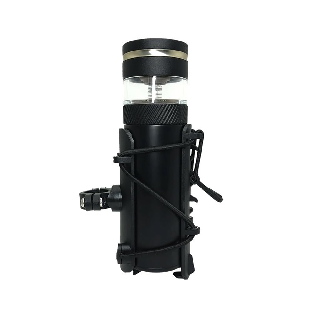 Becherhalter Motorrad Universeller Motorrad-Getränkehalter, Fahrrad-Wasserbecher-Flaschenhalter, Motorradzubehör, Verstellbar, Drehbar