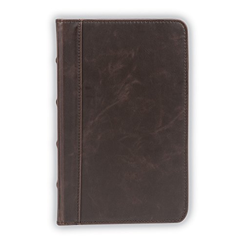 samsill small vintage portfoliozipper faux leather portfolio book style hardback design business amp interview padfolio organizer holds 5 x 8 writing pad dark brown