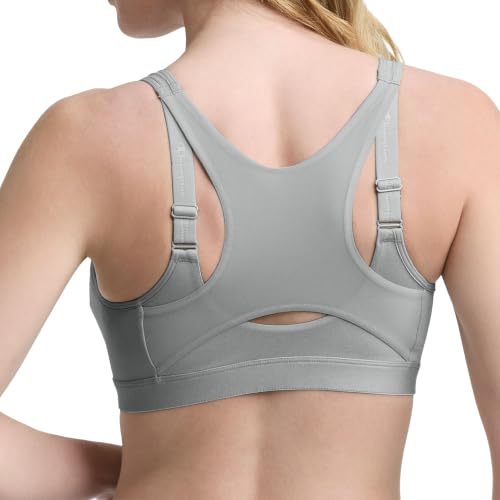 Image of Champion Women's Sports Bra, Motion Control Front-Zip, High-Impact Maximum Support, Breathable, Moisture-Wicking