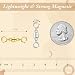 Magnetic Necklace Clasps and Closures with Lobster Clasp, 14K Gold & Silver Magnetic Jewelry Extender for Necklaces & Bracelets, Easy-to-Use for Jewelry Closures (12Pcs | Slingshot Buckle)