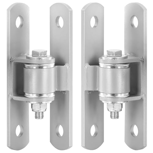 Aglehome 7.5" Bolt on Sealed Bearing Outdoor Heavy Duty Gate Hinges Bolt onto Post Bolt onto Gate for Large Iron Driveway Gates Up to 1100 Pounds, Adjustable Yoke Pivot Gate Hinge - 1 Pair Pack