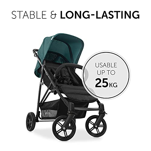 Image of Hauck Rapid 4 Baby Stroller-Ultra Compact and Lightweight Buggy with 5-Point Harness, One Hand Fold, Removable Bumer Bar, Pram for Kids from Birth Up to 25 Kg-Approx. 4 Years,Black