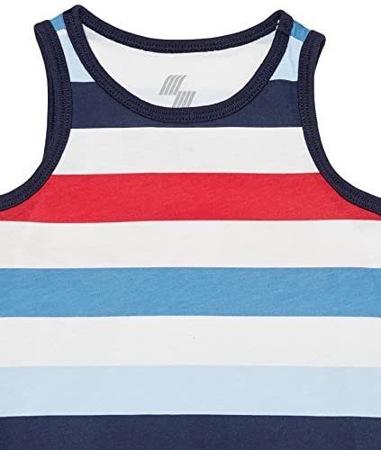 The Children's Place Baby Toddler Boys Sleeveless Tank Top, Navy Striped Multi, 5T #TOP1