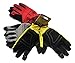 Tough Working Gloves, 3 Pair Utility, Red, Gray, Yellow