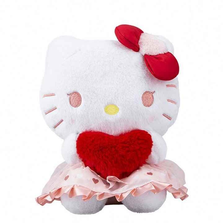 Image of Ultra-Cute Heart Kitty Super Soft Plush Toy - 30cm Adorable Cat Design with Fluffy Fur, Huggable Comfort, and Vibrant Colors for Kids, Collectors, and Gifting (Pack of 1)