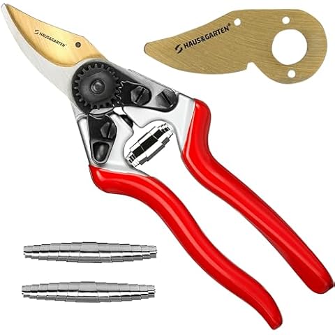 Haus & Garten PrecisionPRO Titanium Bypass Pruning Shears + Replacement Blade + Springs Bundle Cover