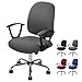 Eozakavod Fundas para sillas Oficina Cubierta de la Silla Fundas Elástica Funda Elástica para Silla Removible Modernas Estilo Simplista Funda de Silla Funda Universal para Silla giratoria (Gris, 1)