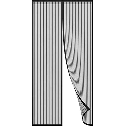 VMINE Mosquitera para Puerta Protección contra Insectos magnético 100 * 210 CM, Cortina mosquitera magnética para Puertas, con Malla Super Fina para Dejar Pasar el Aire Fresco