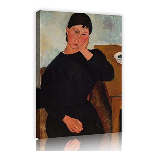 Modigliani Elvira se reposant toile design esthétique émotionnelle