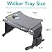 HayaYoffi Walker Tray for Folding Walker, Non Slip Mobility Table for Seniors, Fits Most Standard Folding Walkers, Multi Functional Removable Tray, Portable Multipurpose Walker Accessories