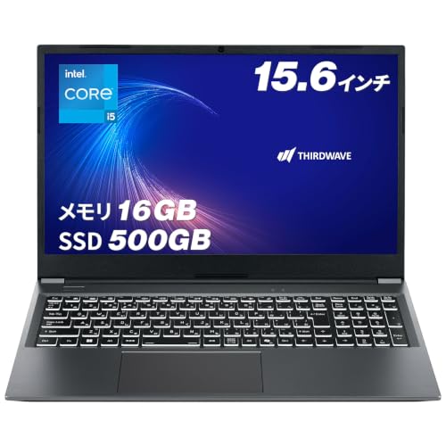 �T�[�h�E�F�[�u �m�[�g�p�\�R�� �y Core i5-1335U / 16GB / 500GB �z THIRDWAVE DX-15RP5B ������16GB���� Windows 11 Home 15.6�C���` 60Hz 24792-4669