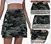 MIVEI Skorts for Woman - Hiking Cargo Skorts with Zipper Pockets, High Waisted Quick Dry Golf Workout, Dressy Casual Camo