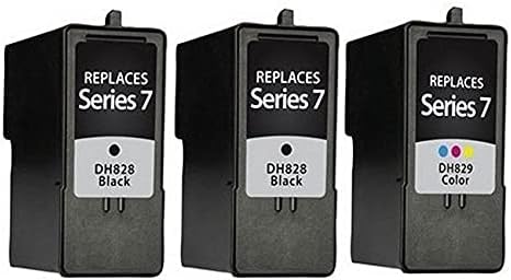 Miniatura 2 de SuppliesMAX Repuesto remanufacturado para Dell 966968968W paquete combinado de inyección de tinta (2-negro1-color) (serie 7) (DH828_2PKDH829_1PKMP)