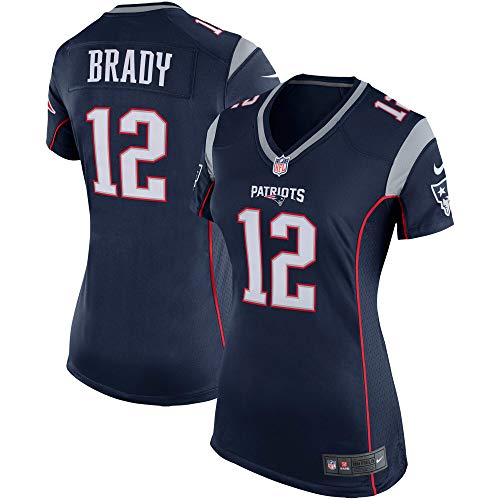 Nike Tom Brady New England Patriots NFL Girls Youth 8-20 Navy Home On-Field