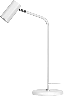 BESTIELAM LED Desk Lamp, Eye Caring LED Table Light, Adjustable Swing Arm Bedside Lamp, Energy-Saving Portable Reading Light, Upgrade Unique White Table Lamp for Study, Bedroom,Office,