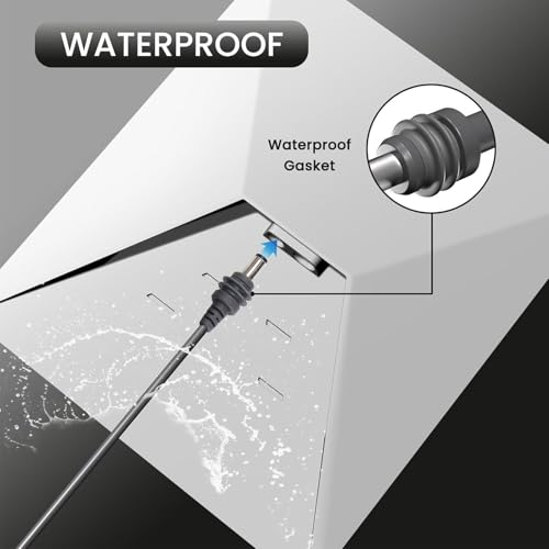 Cable de alimentación CC satelital de 18 AWG 15m con conector mini de 90° 7