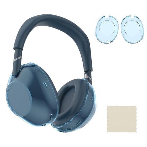 For Sony WH-1000XM6 ��p �n�[�hTPU�C���[�p�b�h�v���e�N�^�[�Z�b�g �ϏՌ��E�h���݌v �N���A�f�� ��p�N���[�j���O�N���X�t�� 4�F�W�J (�N���A�u���[)