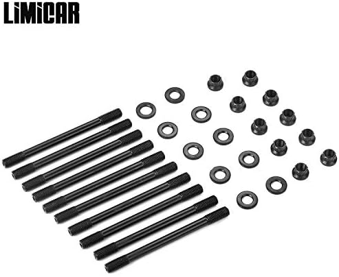 LIMICAR Cylinder Head Stud with 12-Point Nuts 218-4701 for 1989-2005 Mazda Miata 2-Door 1.6L B6 1.8L BP