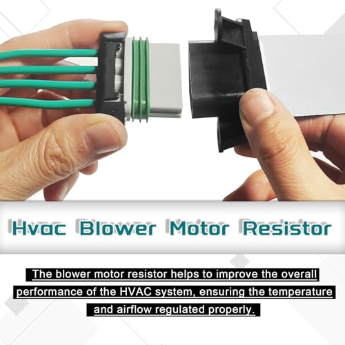 Image of HVAC Fan Blower Motor Resistor with Wire Harness, Compatible with 2005-2020 T0y0ta Tacoma, Replace# 973-582, 87138-04052, 8713804052, RU746, RU1435, 4P1650, 8713804050 with Manual AC Control