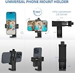Camera Tripod for Canon Nikon Sony, LINKCOOL 67 Inch Lightweight DSLR Tripod Camera Stand with Detachable 3 Way Pan Head, Remote & Universal Phone Mount