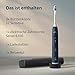 Philips Sonicare 6100 elektrische Zahnbürste, Schallzahnbürste, 2 Putzmodi, 3 Intensitätsstufen, Andruckkontrolle, EasyStart, SmarTimer, Reiseetui, Marineblau, Modell HX7403/01 [Neue Technologie]