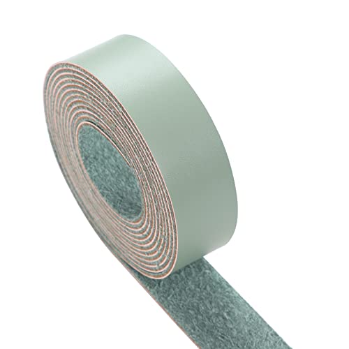 Cdy Leather Strap 90 Inches Long 1 Inch Wide, Leather Belt Strips Very Suitable For Diy Craft Projects, Pet Collars, Traction Ropes,Belts, Clothing, Jewelry, Leather Watch Straps (Matcha Green) #TOP1