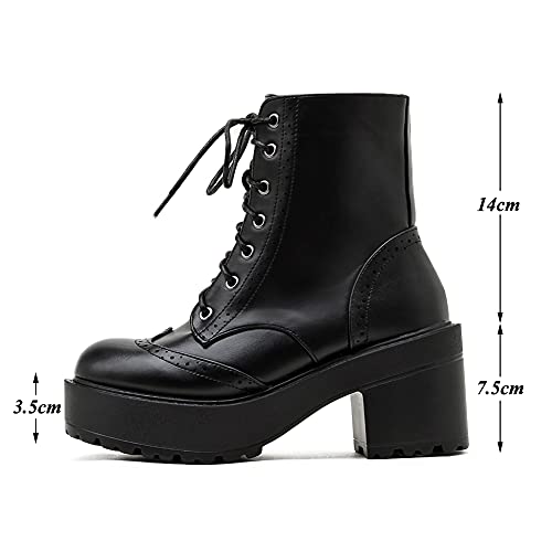 GGBLCS Donna Punta Tonda Stivaletti anfibi