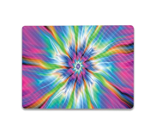 Image of MightySkins Carbon Fiber Skin Compatible With Microsoft Surface Laptop Go 3 (2023) Full Wrap Kit - Prismatic Vortex | Protective, Durable Textured Carbon Fiber Finish | Easy To Apply | Made in the USA