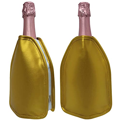Cooler Térmico Bolsa Térmica Dourada com Gel Vinho Espumante