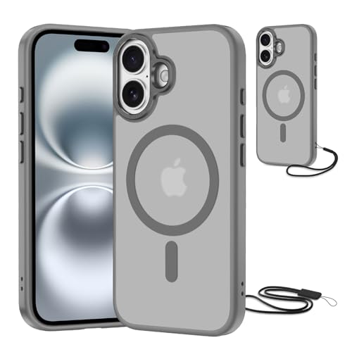 NEW'C Magnetisch Hülle für iPhone Serie kompatibel mit MagSafe Ultimate, stoßfest – starker Magnetismus und militärischer Schutz