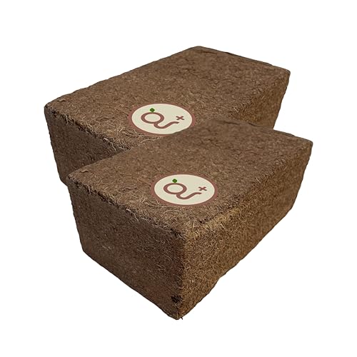 2個セット ココカラブロック ココピート ヤシガラ 有機培養土 栽培 家庭菜園 ガーデニング 花 野菜 簡単 インド ヤシの実